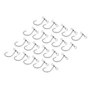 20pcs High Carbon Steel Fishing Hook & Double Hole Swivel for Fishing Lure