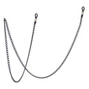 70 cm Metal Eyeglasses Chains Rope Spectacles Cord Holder Retainer Strap Black for Women, Lady, Girls