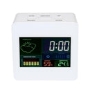 TS-S61 Multi-functional Colorful LCD Indoor Thermometer Hygrometer Clock