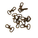 10pcs Bronze Lobster Snap Trigger Swivel Clips Clasps Keychain Keyring 3.3cm