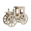 3D Wooden Puzzles Woodcraft Construction Kit DIY Rolling Automobile Puzzles