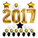 Mylar Foil 2017 Graduation Balloons kits Backdrop Grad Party Decoration