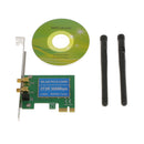 Wireless Wifi 300Mbps LAN Network Mini PCI Express Adapter Card with 2 Antenna for Windows XP