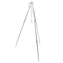 Aluminum Alloy Cooking Picnic Pot Fire Oven Tripod Hanger Grill Stand 3 Leg with Hook and Chain