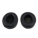 1 Pair Replacement Soft Ear Pads Ear Cushion for Sony MDR V6 / for JVC S500S Gaming Headphone Black Full PU Leather