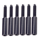 6 Piece Hexagon Screws For Electric Guitar Tremolo Bridge (Black)