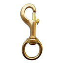 Strong Solid Brass Swivel Eye Single End Bolt Snap Hook Clip for Scuba Diving