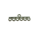 50 Pieces 6 Strand Hole Crimp End Bar Beads Jewelry Connector Jewelry Making