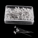 100 Clear Diamond Cut Pins Diamante Bling for Bouquets Wedding Flowers 8mm(Dia)