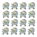 16 Pieces DY Cartoon Wooden Pieces Scrapbooking Baby Shower Decor