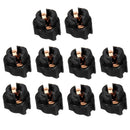 10 Pieces Auto Car Instrument Panel Lamp Dash Light T5 Twist Lock Sockets Base