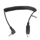 For Nikon D90 D600 D3100 D3200 D5100 D7000 Remote Control Shutter Release Cable Timer Cord Wire Line 2.5mm Jack 150cm/5ft Max Length