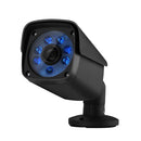 1080P HD Security Camera Indoor/Outdoor IP66 Waterproof Bullet Cameras with IR Night Vision LEDs Home Video Surveillance Kits, Metal Housing, EU Standard Black