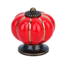 Cute Pumpkin Drawer Cabinet Bin Dresser Cupboard Pull Knob Handle With Screw Red