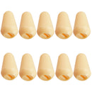 10 Pieces Plastic 5-way Switch Knobs Cap Button for ST SQ Electric Guitar Parts Beige