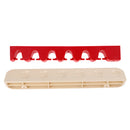 Wall Mount 6-Slot Billiards Snooker Stick Rack Pool Cue Holder Stand Plastic Rubber