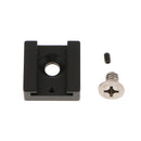Cold Shoe Mount Adapter Cold Shoe Bracket Standard Shoe Type with 1/4" Thread Hole for Camera DSLR Flash Led Light Monitor Video