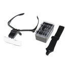 5 Pieces Lens Headband Magnifier Glass Visor 2-LED Light Magnifying Loupe