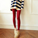Stretchable Soft Comfortable Cotton Blend Leggings Pants Trousers Tights Purplish Red
