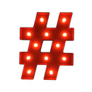 3V 40W Power LED Light Wedding Party Cafe Birthday Night Party Decoration Lights 12 INCH Red