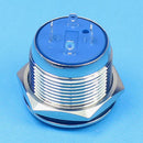 19mm Self-locking Flat Head Stainless Steel Power Switch 1NO