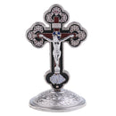 Alloy Crucifix Jesus Christ Cross Statue Figurine Perfect Collecting for Car Home Chapel Decor