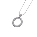 1 Piece Circle Sweater Chain Gifts Necklace Sweater Fashion Jewelry Silver