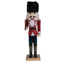 Christmas Holiday Wooden Nutcracker Soldier Figurine Doll 15inch Tall on Stand Xmas Gifts Home Decoration