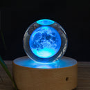 80mm Moon Glass Crystal Ball Photography Photo Props Home Office Decor