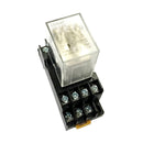 12VDC Coil 4PDT General Purpose Power Relay Intermediate relay With Socket Base