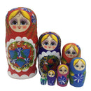 7PCS Hand Painted Wooden Strawberry Russian Nesting Dolls Matryoshka Gift