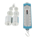 Lab Spring Dynamometer Spring Balance Hook Weight Set Force Meter Dual Scale