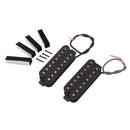 Black 8 String Guitar Pickup Set Dual Coil Humbucker for Electric Guitar Replacement