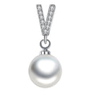 Zircon Crystal Pearl Charms Pendants for DIY Womens Necklace Wedding Jewelry