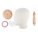22 inch Canvas Foam Head For Hair Extension Lace Wigs Making and Hats Display Styling Mannequin Manikin Head with Detachable Stand