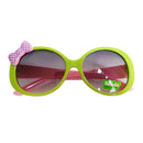 Dot Bowknot Decoration Fun Sunglasses Gift for Kids - Green Frame