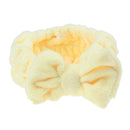 Elastic Bowknot Face Makeup Bath Spa Shower Headband Headpiece Yellow