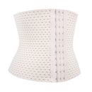 Women Girls Ladies Breathable Elastic Waist Cincher Corset Body Shaper With 3 Row Hooks XL Nude