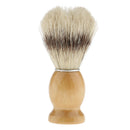Safety Salon Barber Hair Beard Cutting Dust Shaving Brush with Natural Wood Handle Facial Cleansing Tool