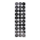 Set of 30Pcs 3CM Black Pool Table Spot Marking Stickers - Self Adhesive