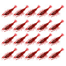 20pcs/pack Soft Worm Shrimp Sea Fishing Lures Artificial Lobster Prawn Minnow Bait 8cm