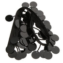 1 Yard Black Sequin Fabric Ribbon Applique Decorated Embellishment Sewing Accessories for Dance Clothes DIY Craft