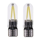 2 Pieces Car T10 COB LED Light Bulb For Clearance Number Plate Lamp White