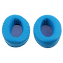 2 Pieces Replacement Supra-aural Ear Pads Cushions for Sony MDR V6 Shure SRH 440 Headphone Blue PU Leather