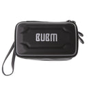 Carry Case Anti-shock Storage Bag for Digital Cables Power Bank Headsets Double Layer Black