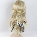 Women Indian Peacock Feather Tassels Headdress Hippie Headband Hair Band