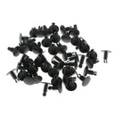 50pcs High Quality Car Trim Retainer Clips for Fiat 5757139 Black