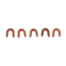 5 Pieces Archery String Buckle Clips Nock Sets Brass Nocking Point Bow Strings Protector for Outdoor Hunting Shooting