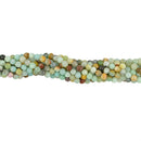 6mm A Grade Natural Faceted amazonite Round Shape Gemstone Loose Beads Strand Approx 15.5 Inch