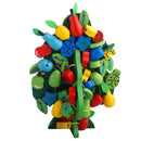 Wooden Fruits Tree Threading Beads Kids Lacing Activity Puzzle Toy Game